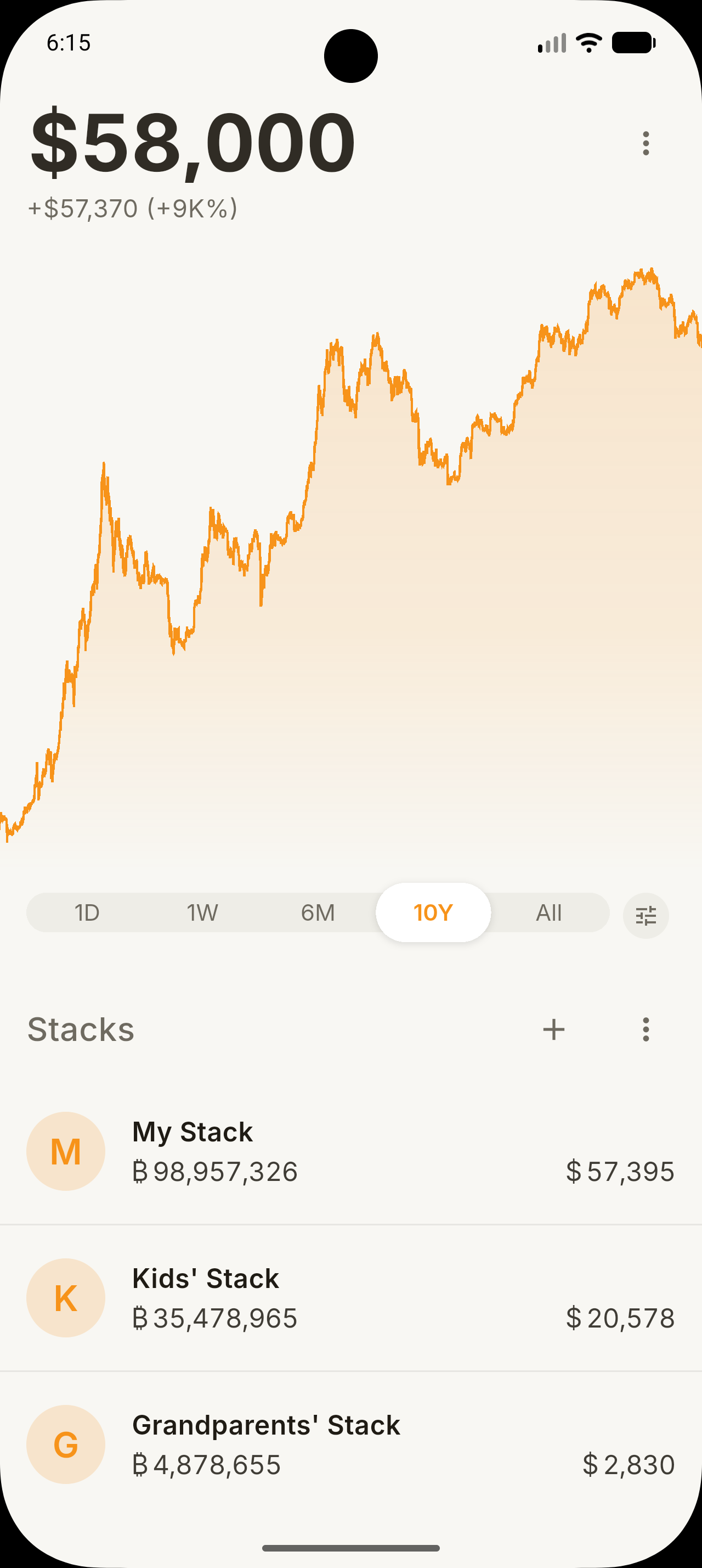 Open Bitcoin Tracker — Paper Cream